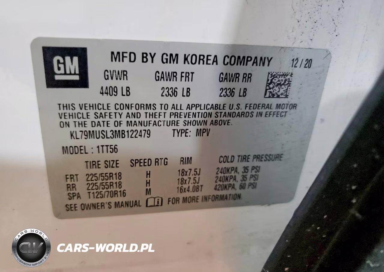 2021 Chevrolet Trailblazer Rs VIN:KL79MUSL3MB122479 - 14