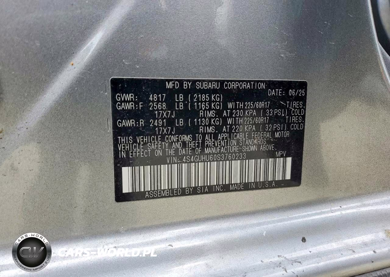 2025 Subaru Crosstrek Wilderness VIN:4S4GUHU60S3760233 - 12