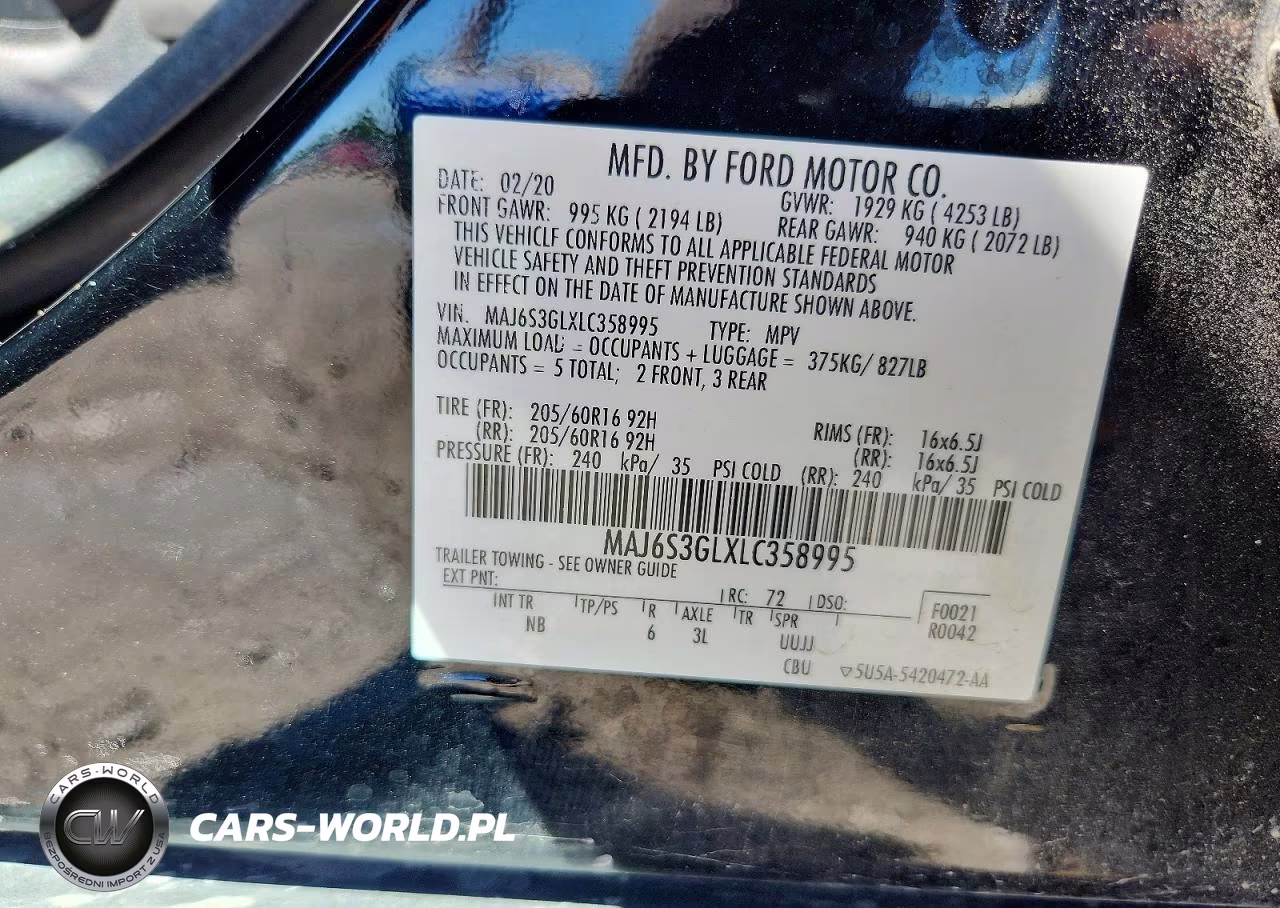 2020 Ford Ecosport Se VIN:MAJ6S3GLXLC358995 - 12
