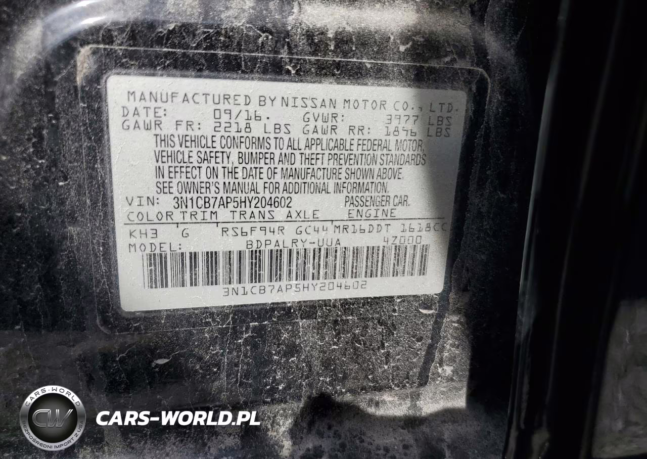 2017 Nissan Sentra Sr Turbo VIN:3N1CB7AP5HY204602 - 13