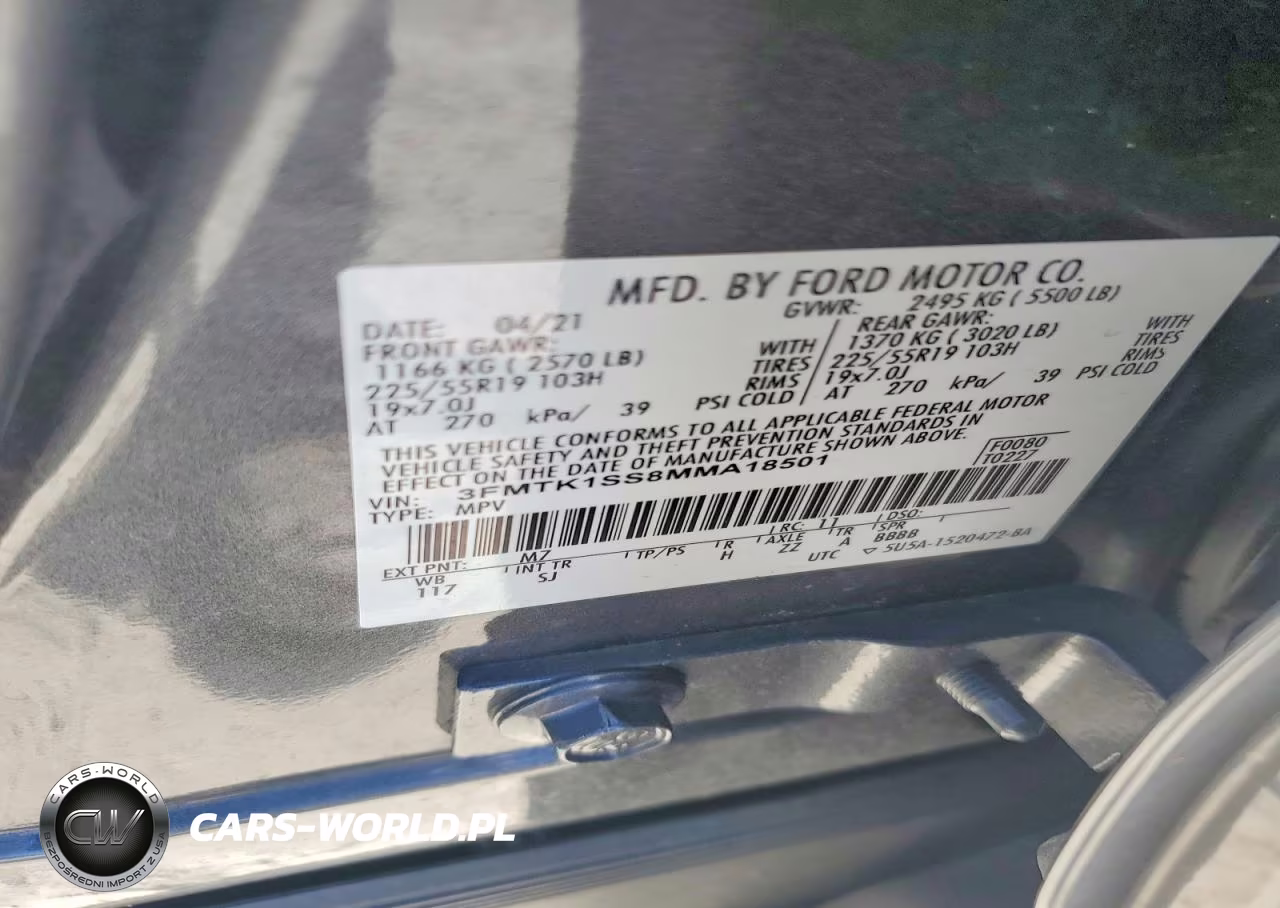 2021 Ford Mustang Mach-E Select VIN:3FMTK1SS8MMA18501 - 12