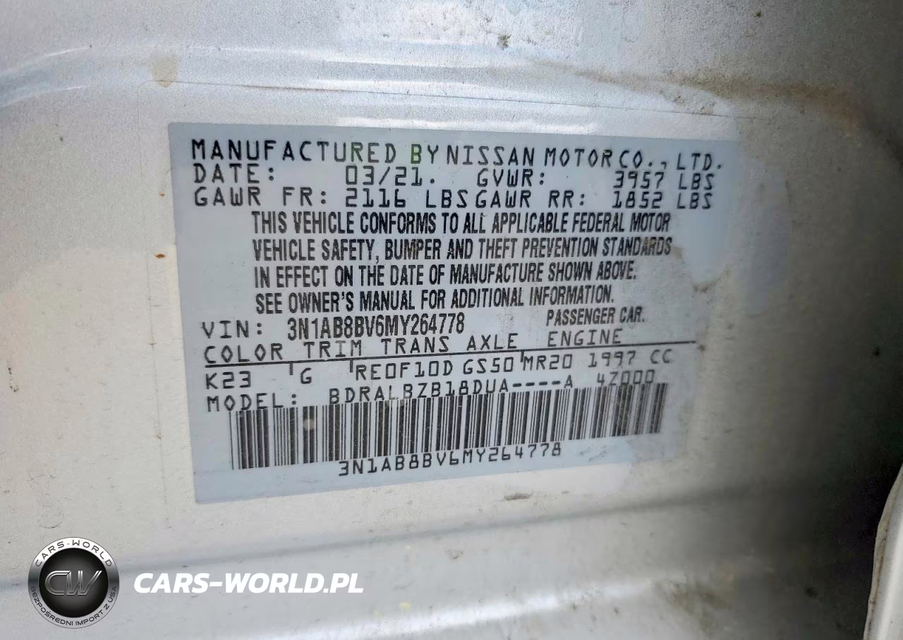 2021 Nissan Sentra S VIN:3N1AB8BV6MY264778 - 13