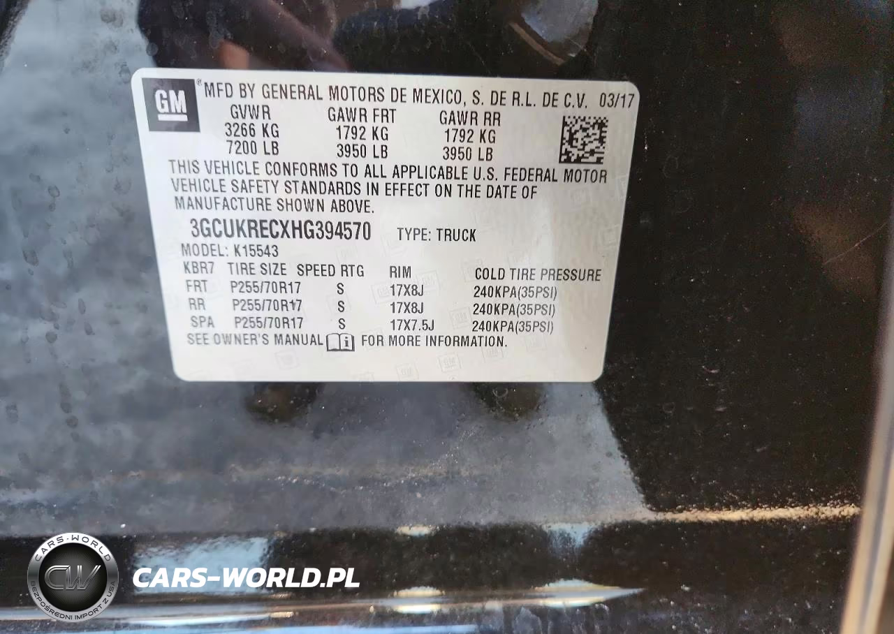 2017 Chevrolet Silverado K1500 Lt VIN:3GCUKRECXHG394570 - 12