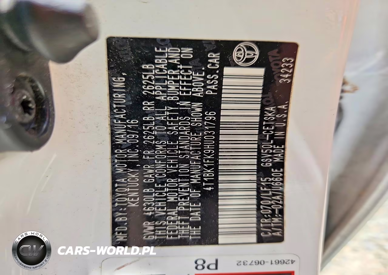 2017 Toyota Camry Xse V6 VIN:4T1BK1FK9HU031796 - 12