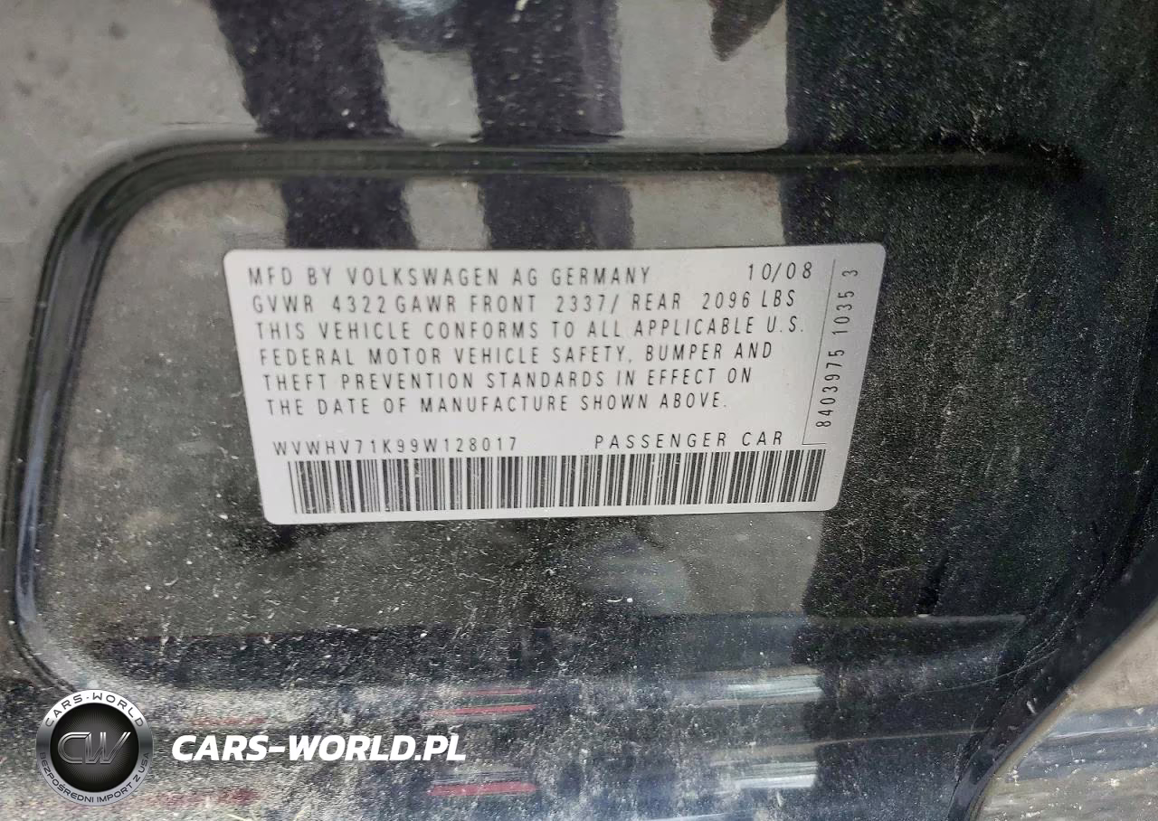 2009 Volkswagen Gti VIN:WVWHV71K99W128017 - 12