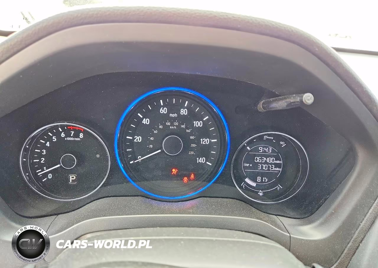 2019 Honda Hr-V Lx VIN:3CZRU5H37KM728822 - 9