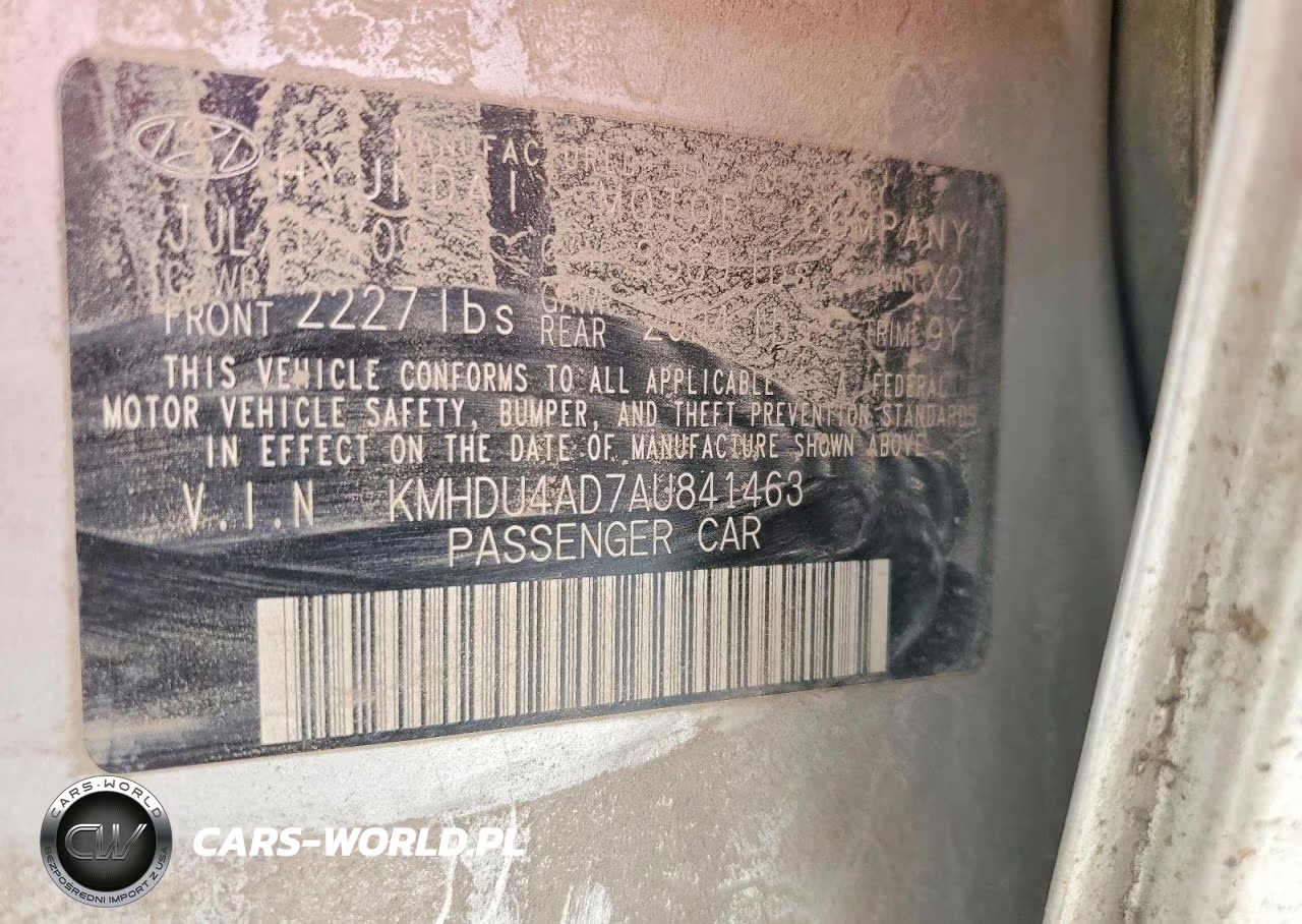 2010 Hyundai Elantra Gls VIN:KMHDU4AD7AU841463 - 12