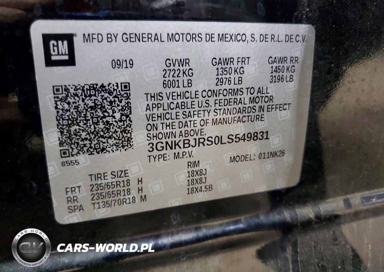 2020 Chevrolet Blazer 3Lt VIN:3GNKBJRS0LS549831 - 14