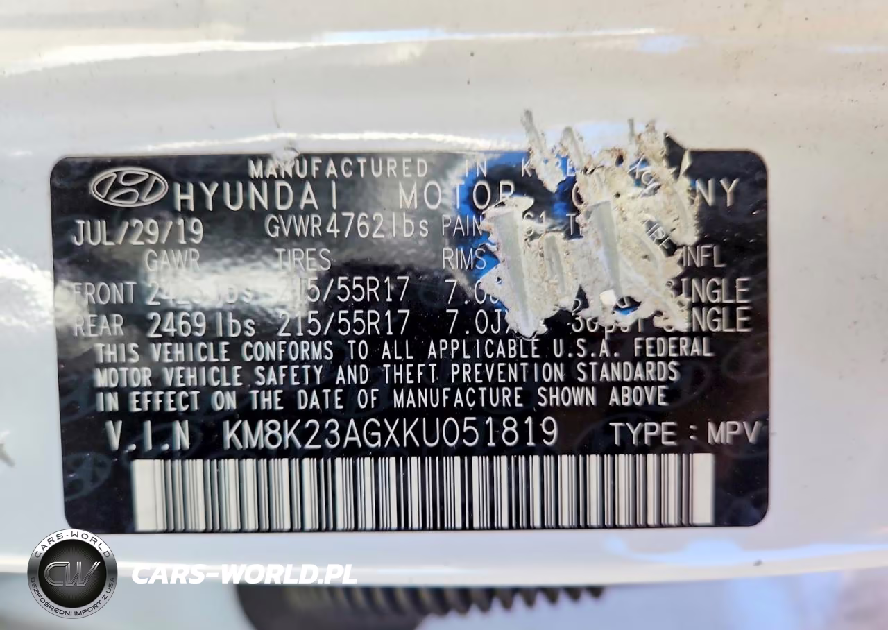 2019 Hyundai Kona Sel VIN:KM8K23AGXKU051819 - 13