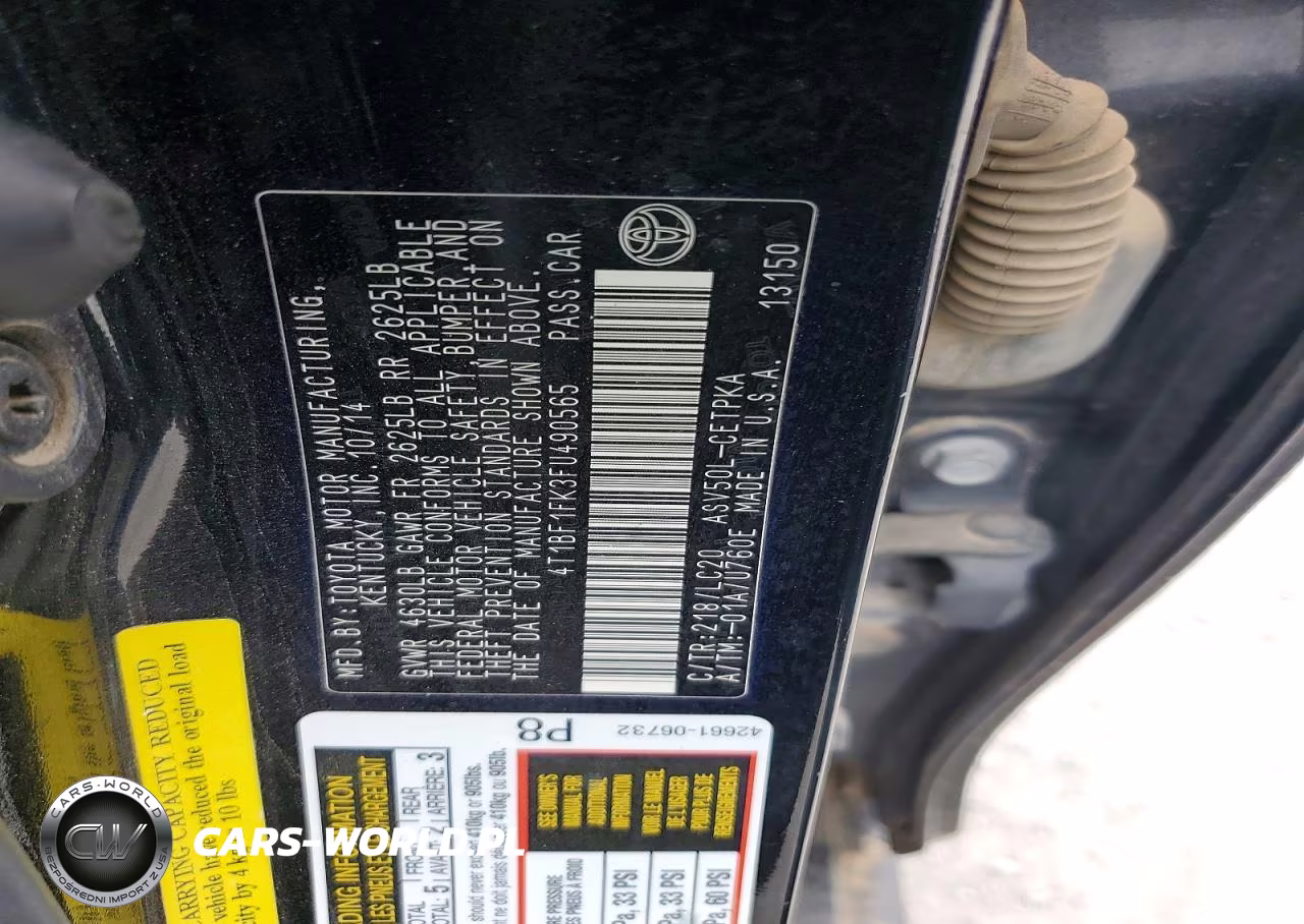2015 Toyota Camry Xse VIN:4T1BF1FK3FU490565 - 12