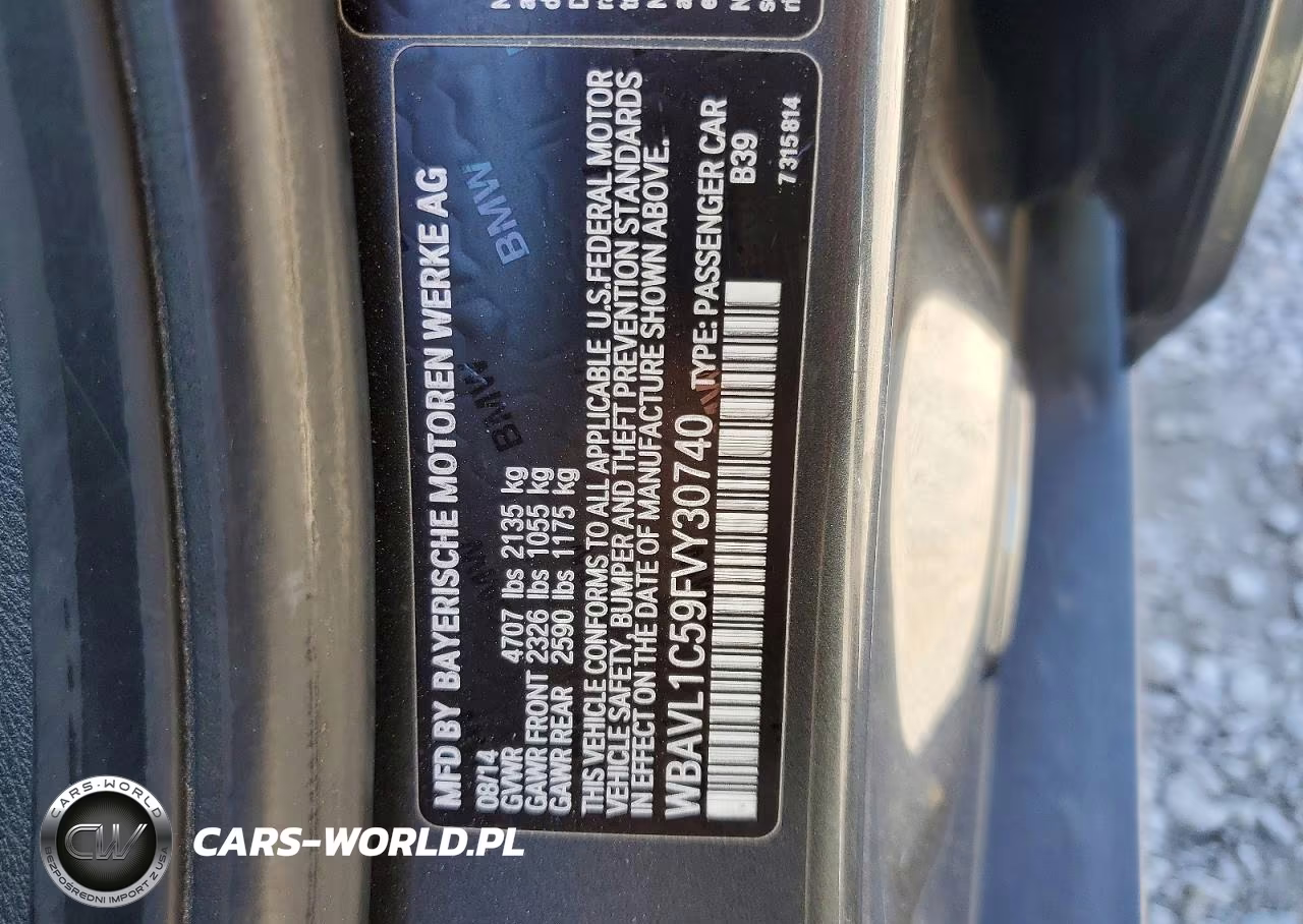 2015 BMW X1 xDrive28I VIN:WBAVL1C59FVY30740 - 13