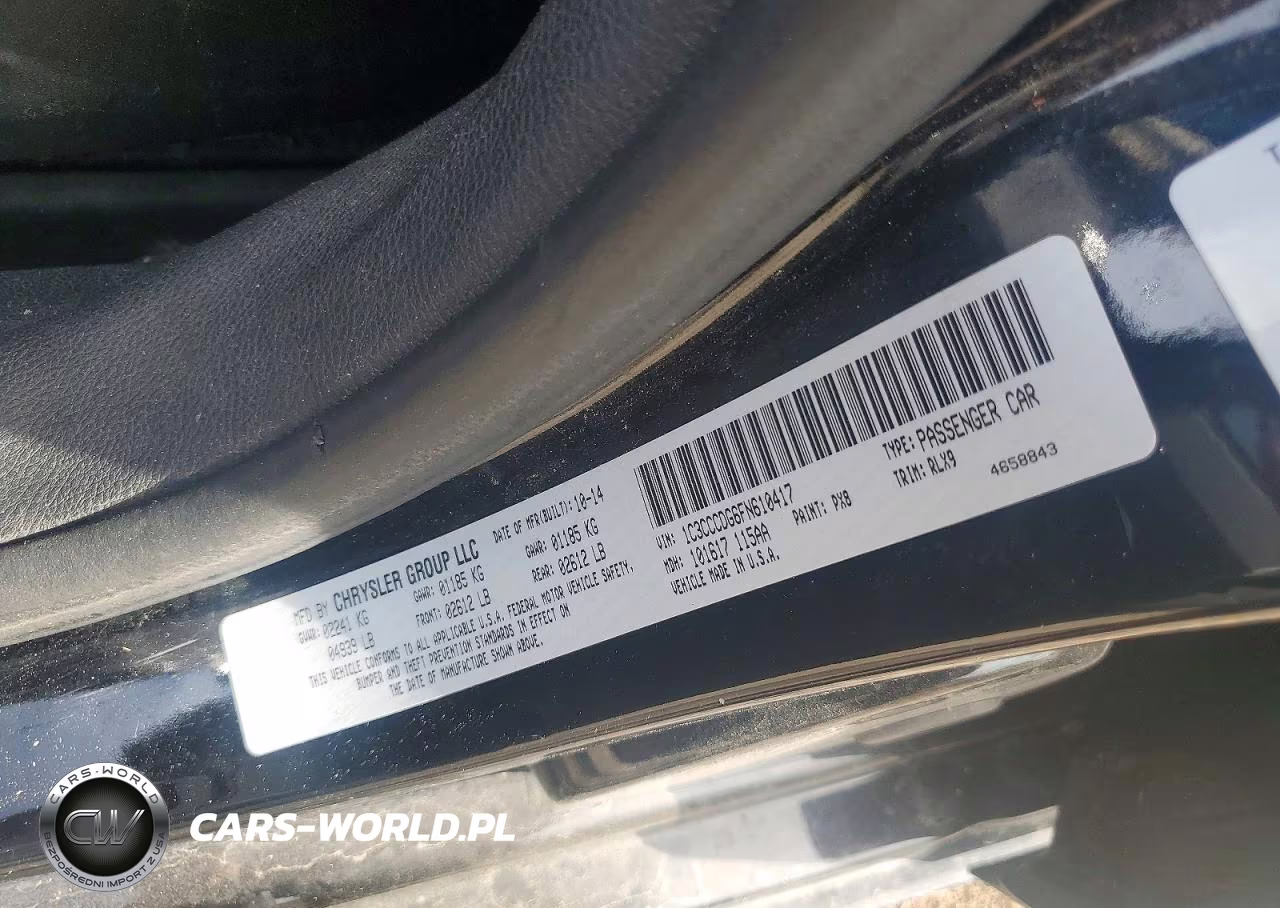 2015 Chrysler 200 S VIN:1C3CCCDG6FN610417 - 12
