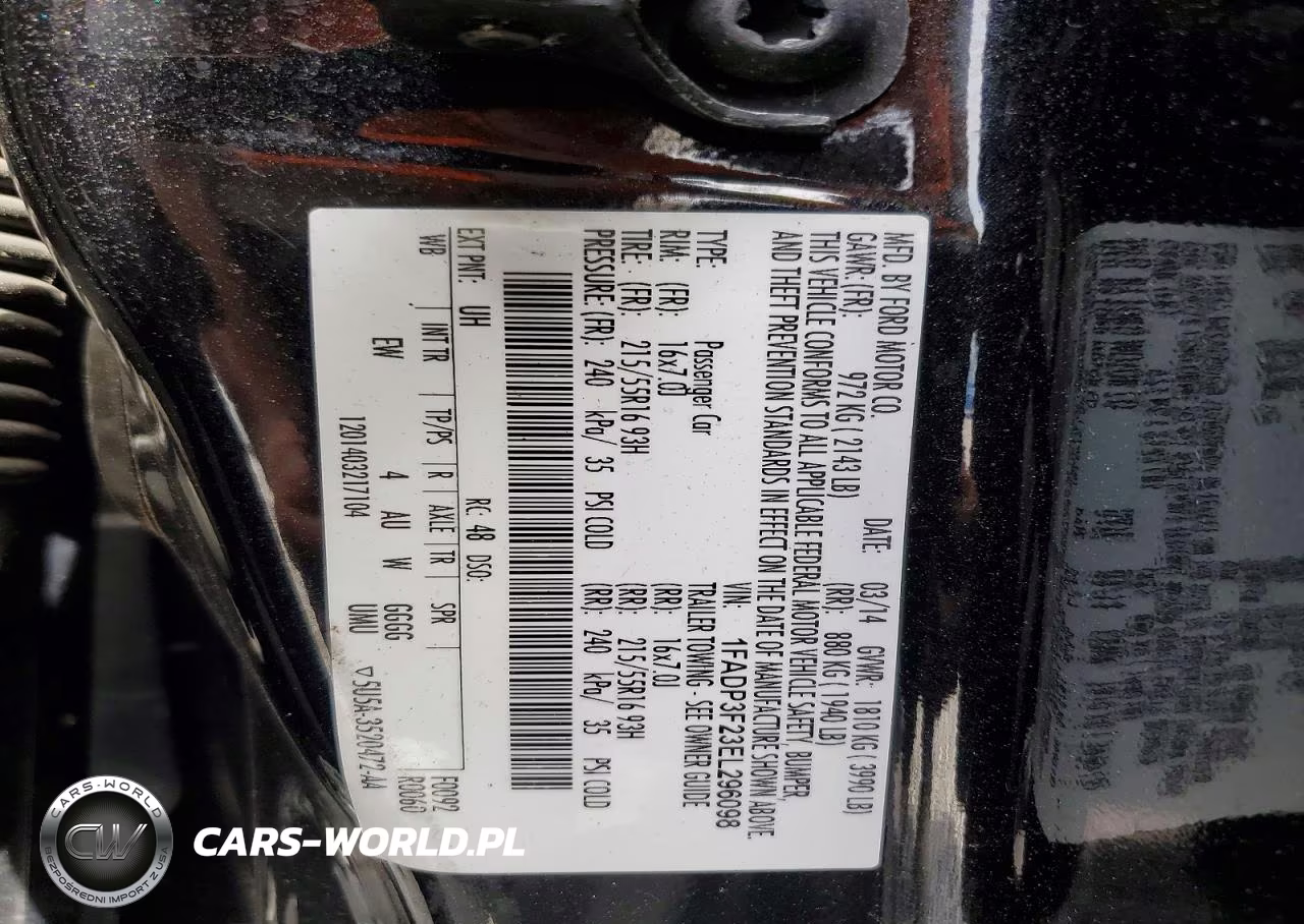 2014 Ford Focus Se VIN:1FADP3F23EL296098 - 13