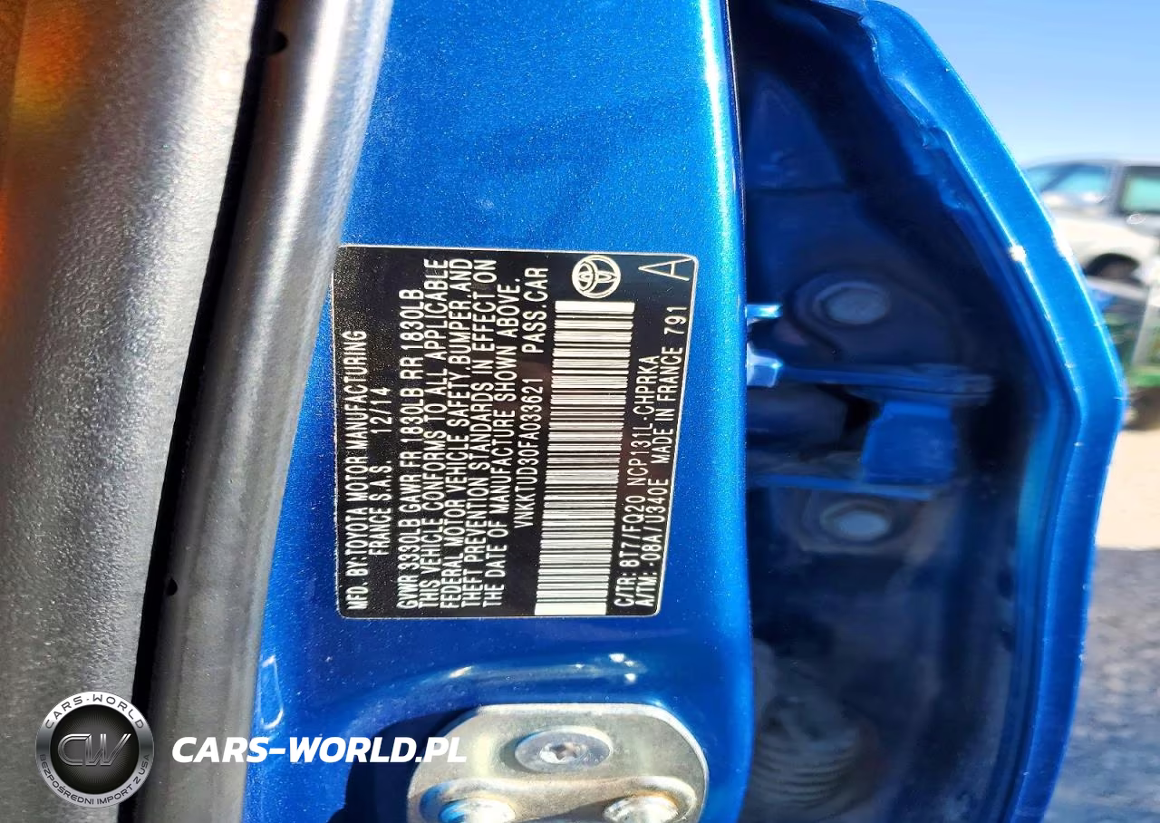 2015 Toyota Yaris 5-Door L VIN:VNKKTUD30FA033621 - 13