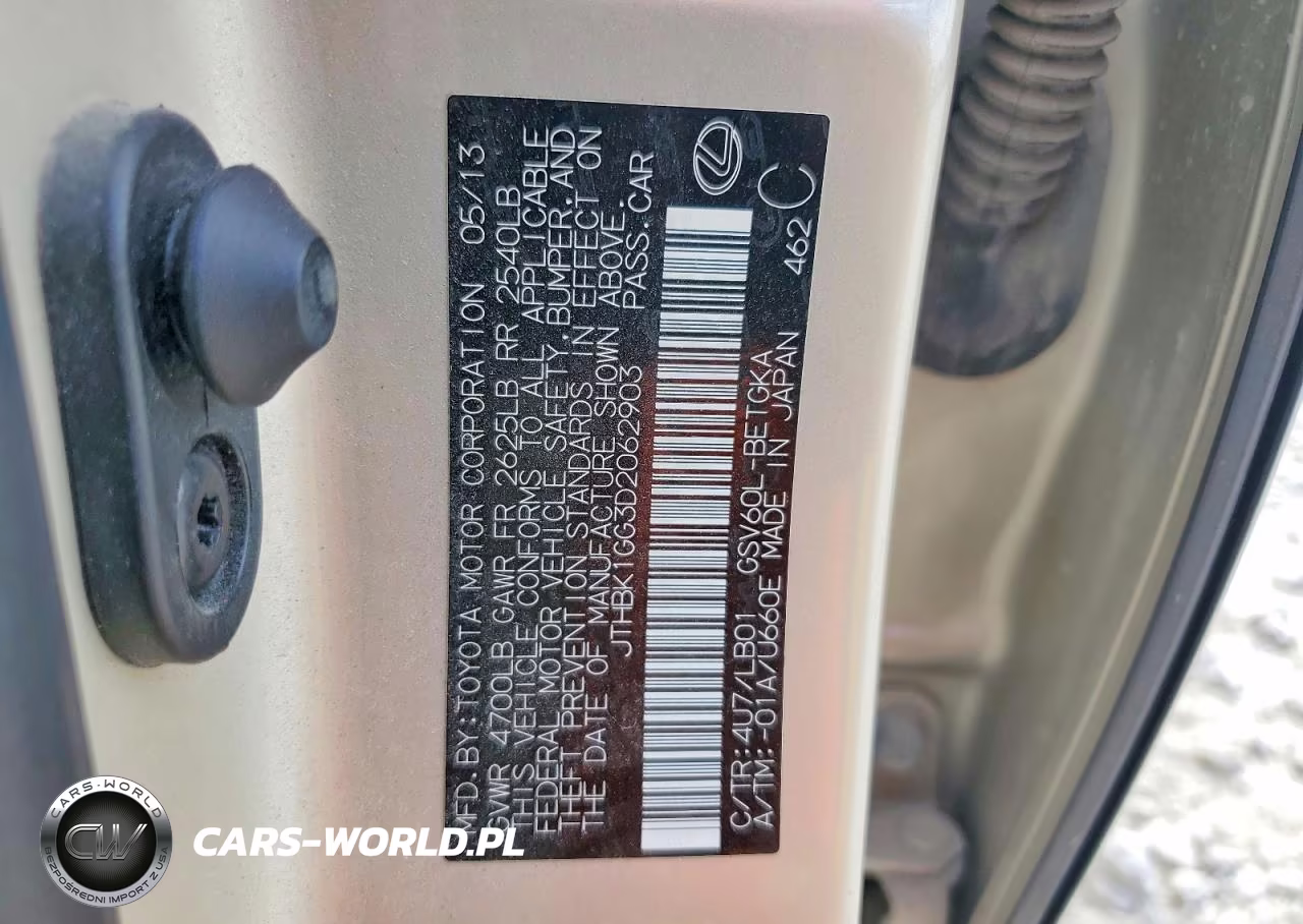 2013 Lexus Es 350 VIN:JTHBK1GG3D2062903 - 12