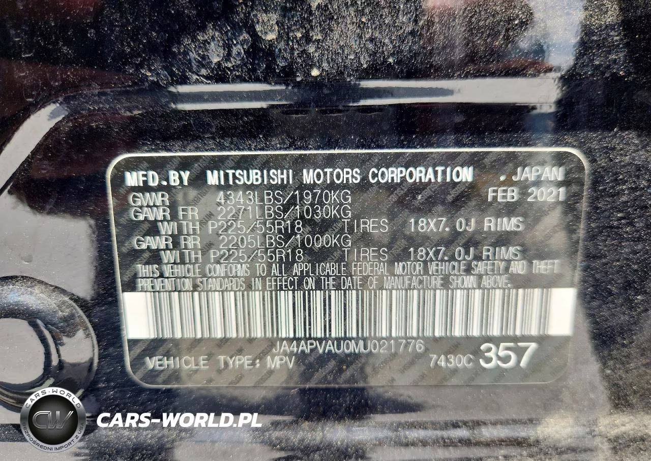 2021 Mitsubishi Outlander Sport Se VIN:JA4APVAU0MU021776 - 14