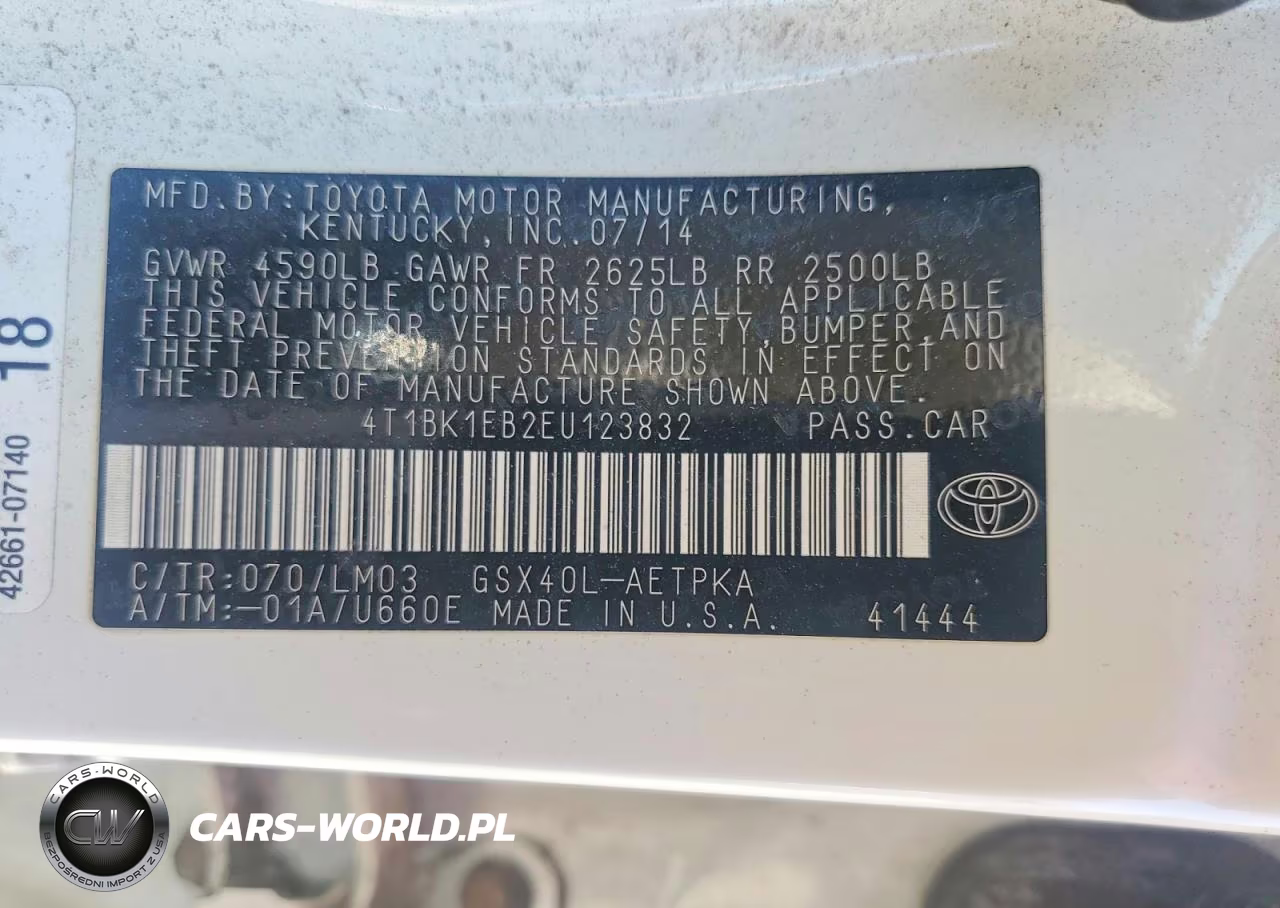 2014 Toyota Avalon Limited VIN:4T1BK1EB2EU123832 - 12
