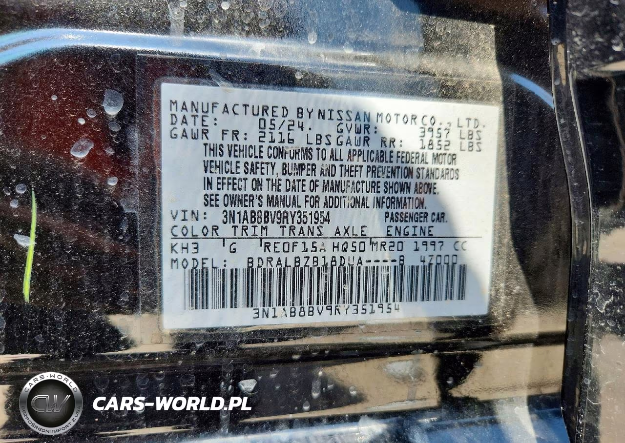 2024 Nissan Sentra VIN:3N1AB8BV9RY351954 - 13