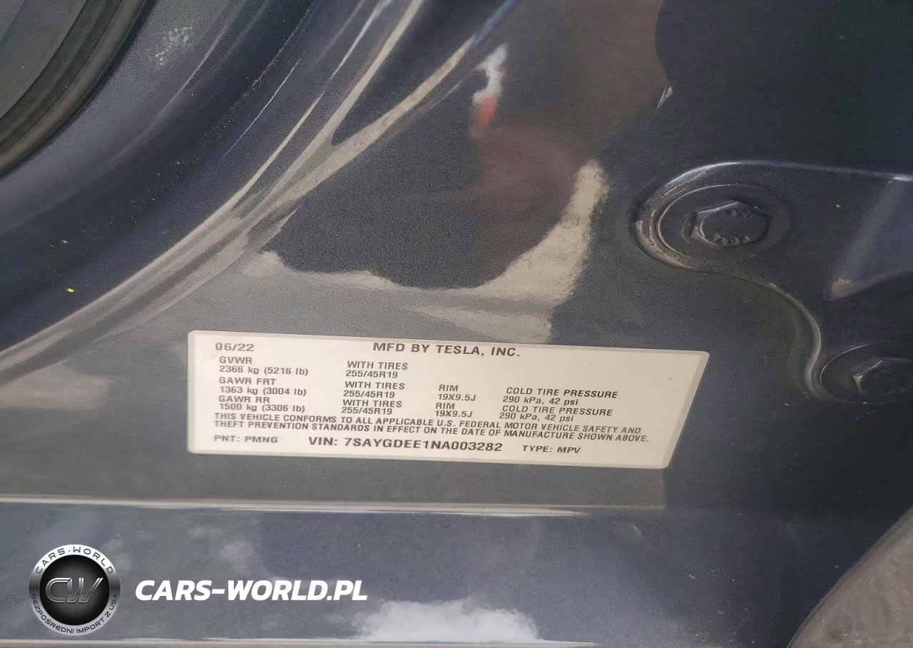 2022 Tesla Model Y VIN:7SAYGDEE1NA003282 - 13