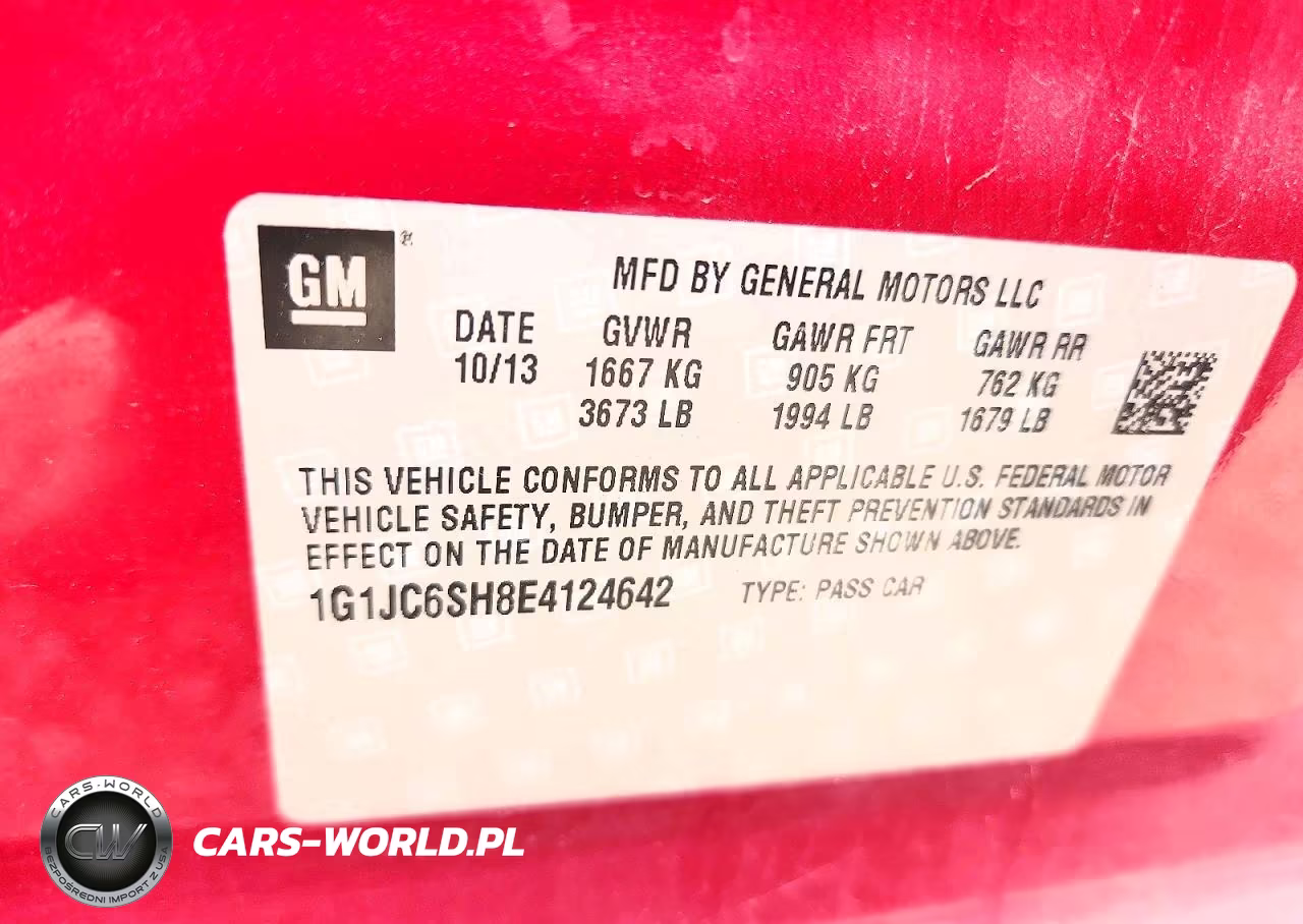 2014 Chevrolet Sonic Lt VIN:1G1JC6SH8E4124642 - 12