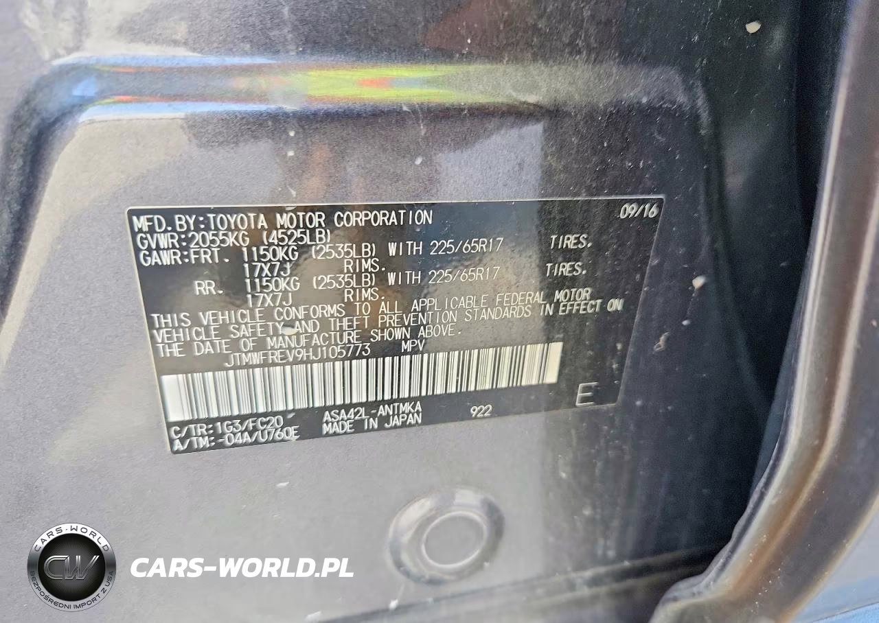 2017 Toyota Rav4 Xle VIN:JTMWFREV9HJ105773 - 13