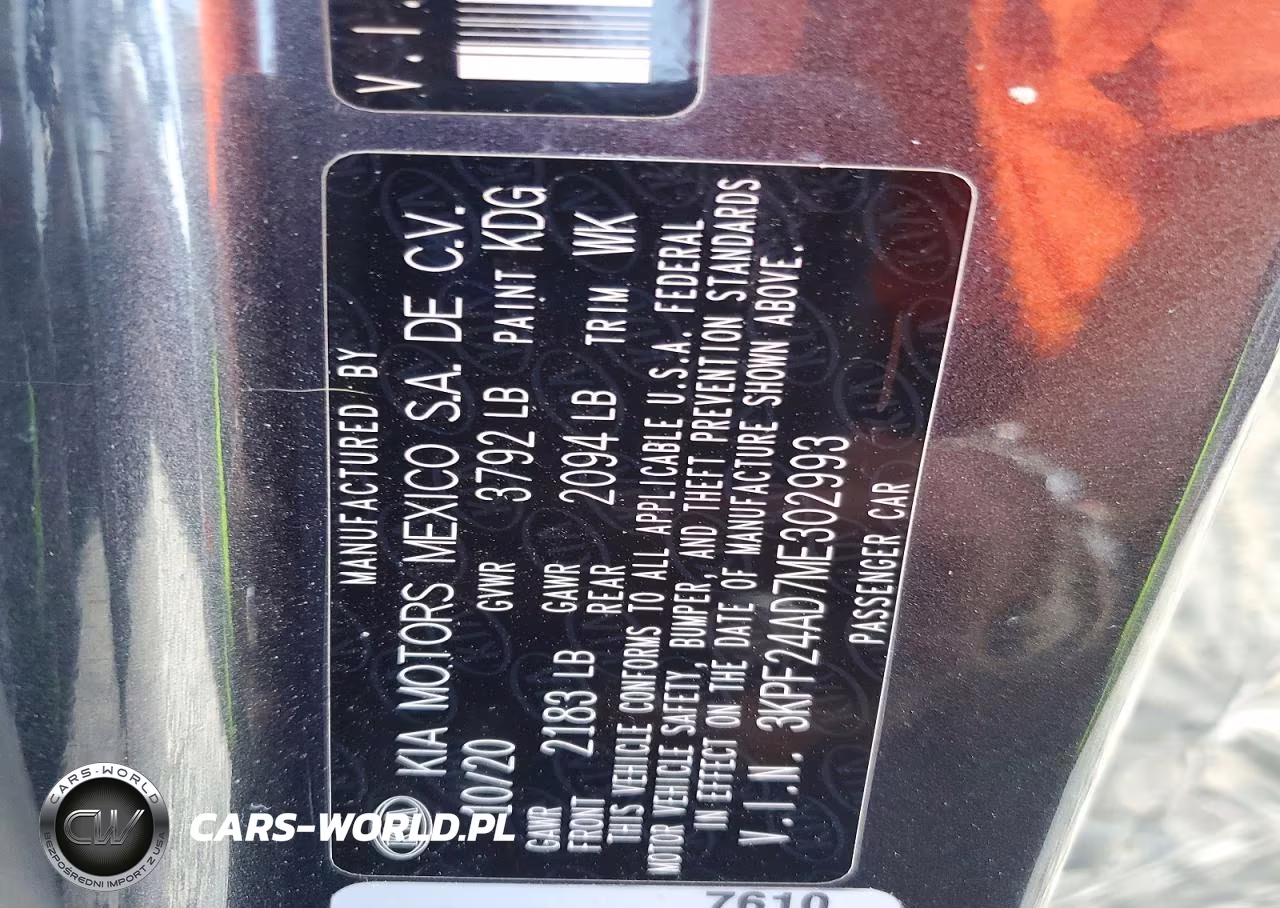 2021 Kia Forte Lxs VIN:3KPF24AD7ME302993 - 12