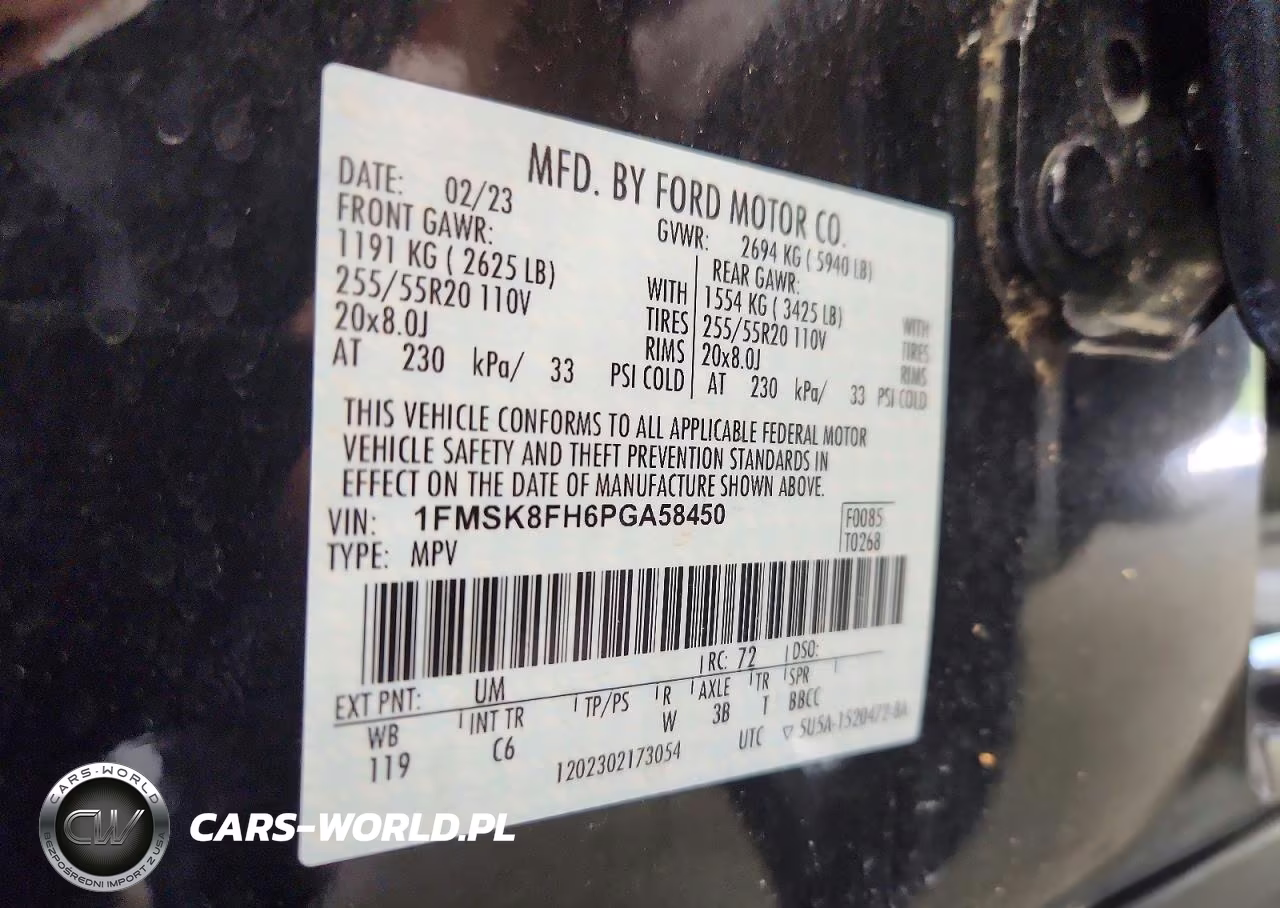 2023 Ford Explorer Limited VIN:1FMSK8FH6PGA58450 - 13