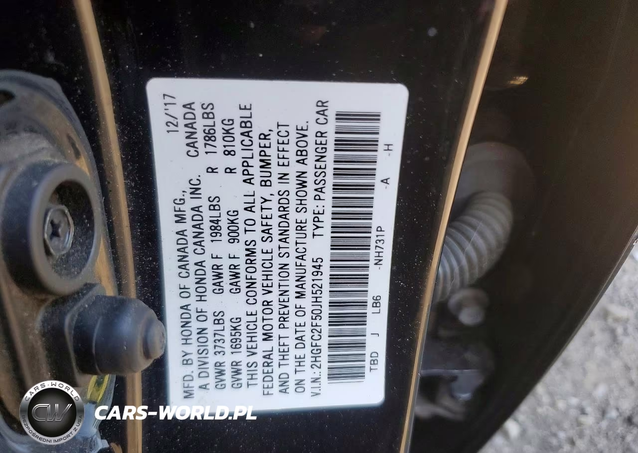 2018 Honda Civic Lx VIN:2HGFC2F50JH521945 - 12
