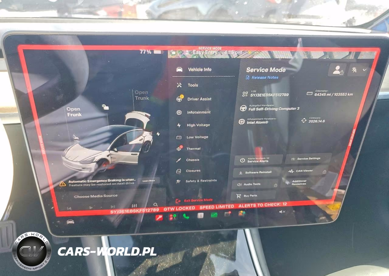 2019 Tesla Model 3 VIN:5YJ3E1EB5KF512789 - 9