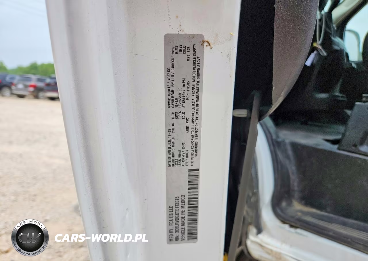 2026 Ram Promaster 2500 Delivery Van VIN:3C6LRVDGXTE172076 - 13