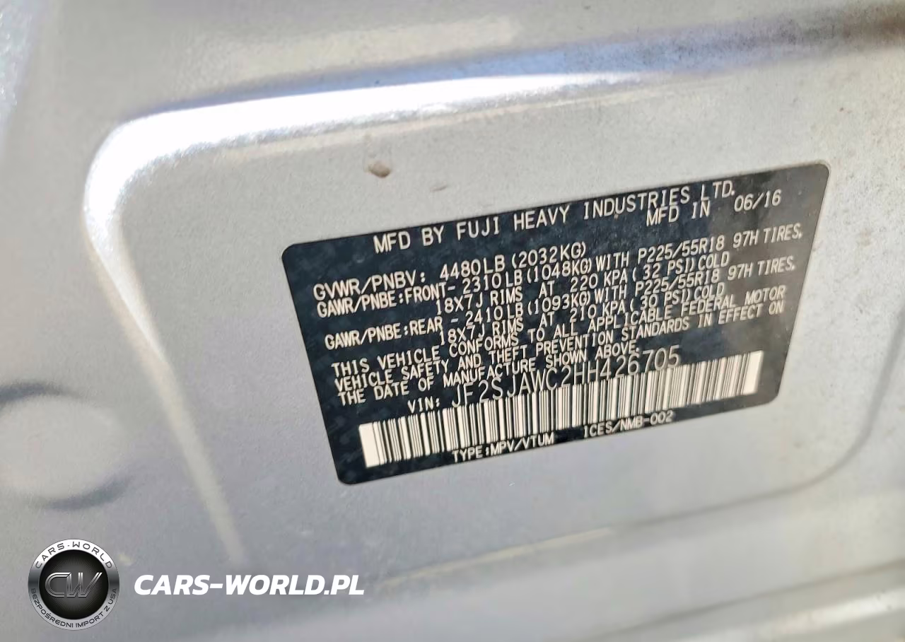 2017 Subaru Forester 2.5I Touring VIN:JF2SJAWC2HH426705 - 13