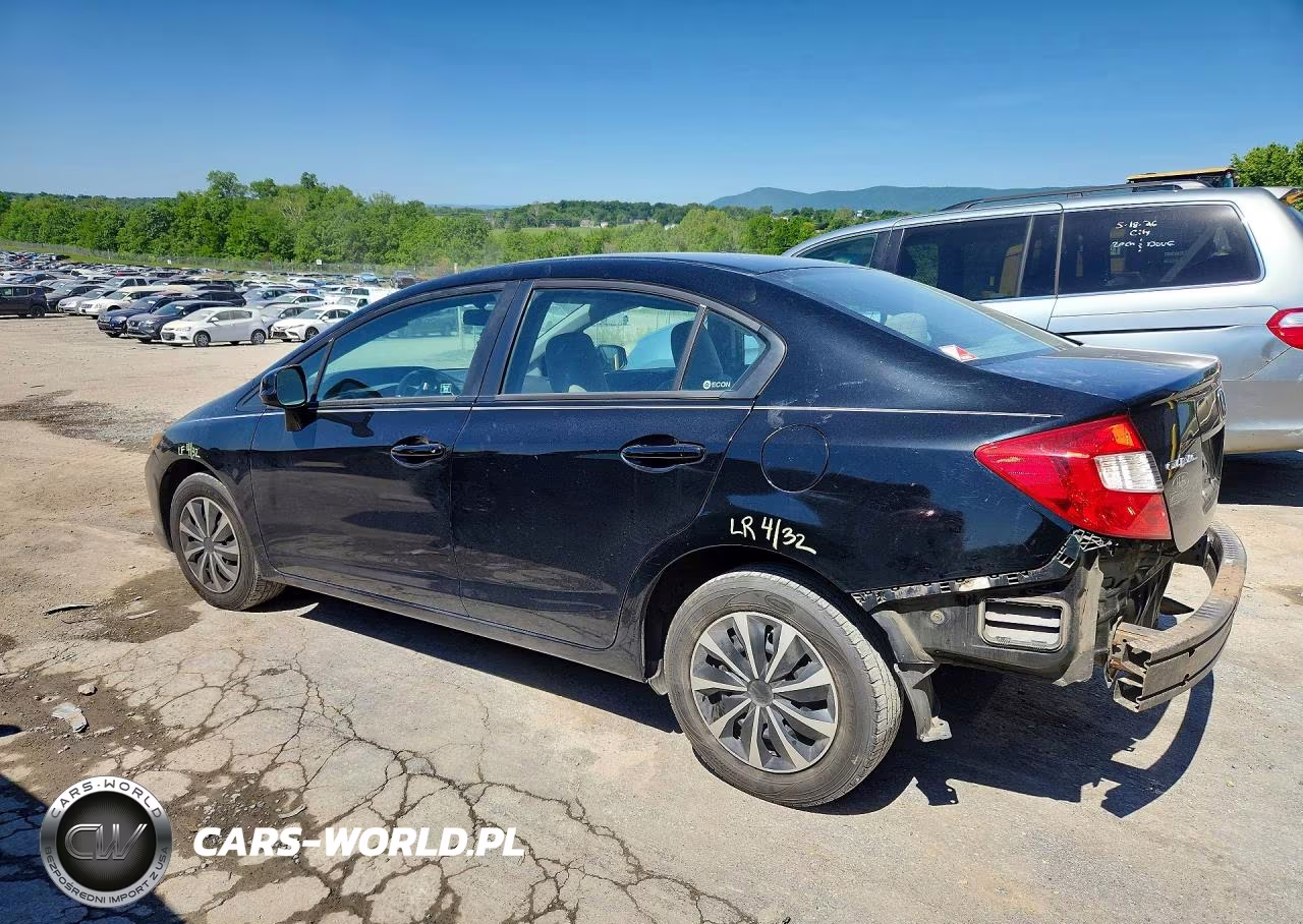 2012 Honda Civic Lx VIN:19XFB2F51CE356133 - 2