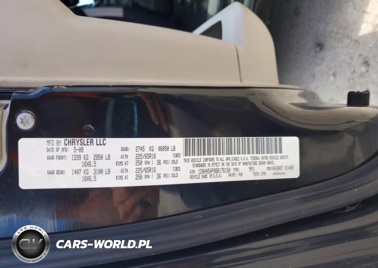 2008 Dodge Grand Caravan Sxt VIN:1D8HN54P88B176160 - 13