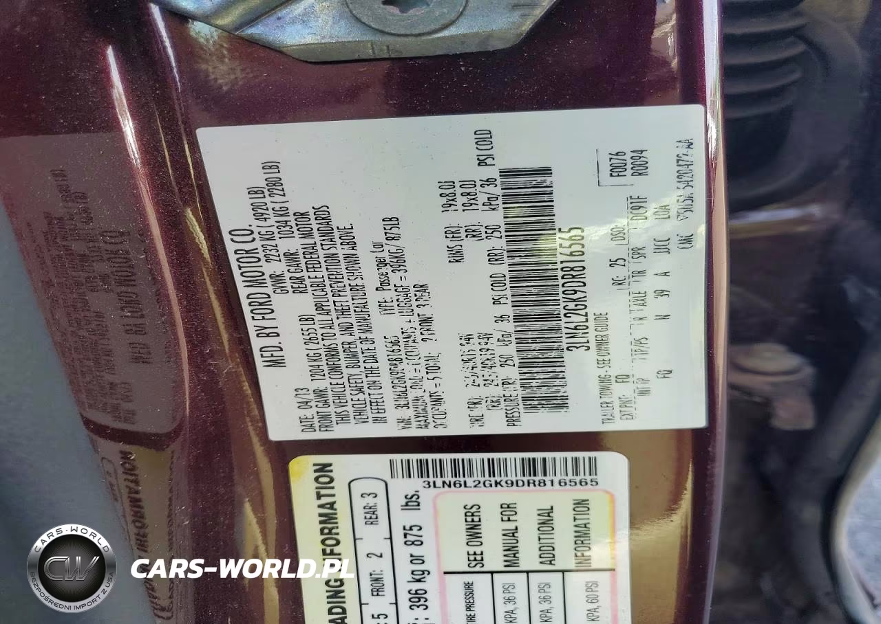 2013 Lincoln Mkz VIN:3LN6L2GK9DR816565 - 12