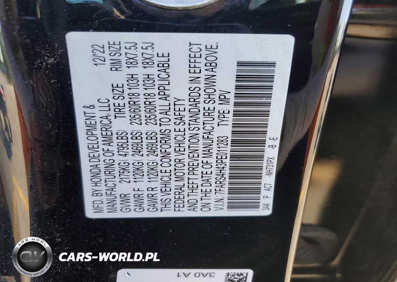2023 Honda Cr-V Ex VIN:7FARS4H43PE011283 - 13