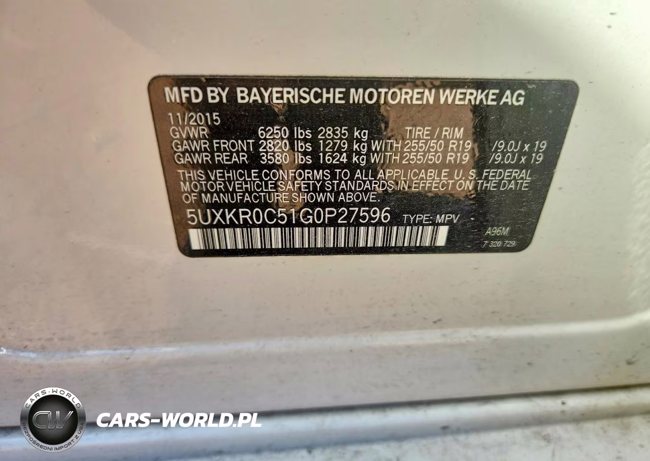 2016 BMW X5 xDrive35I VIN:5UXKR0C51G0P27596 - 12