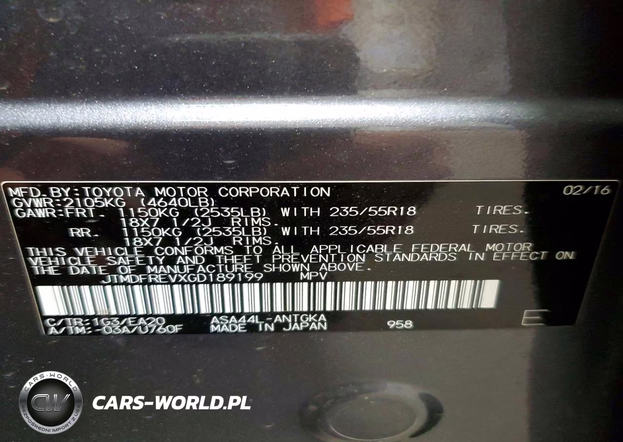 2016 Toyota Rav4 Limited VIN:JTMDFREVXGD189199 - 14