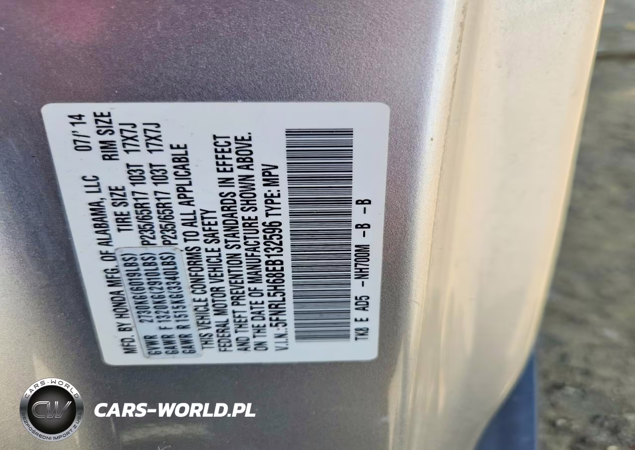 2014 Honda Odyssey Exl VIN:5FNRL5H68EB132596 - 13