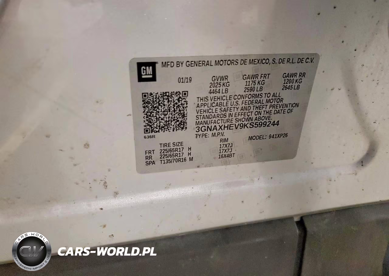 2019 Chevrolet Equinox Ls VIN:3GNAXHEV9KS599244 - 12