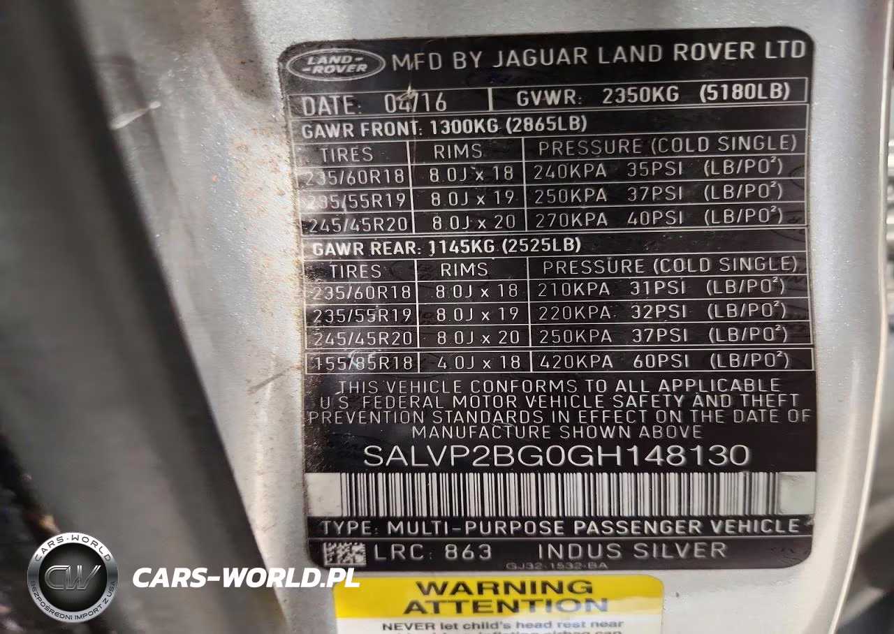 2016 Land Rover Range Rover Evoque Se VIN:SALVP2BG0GH148130 - 13