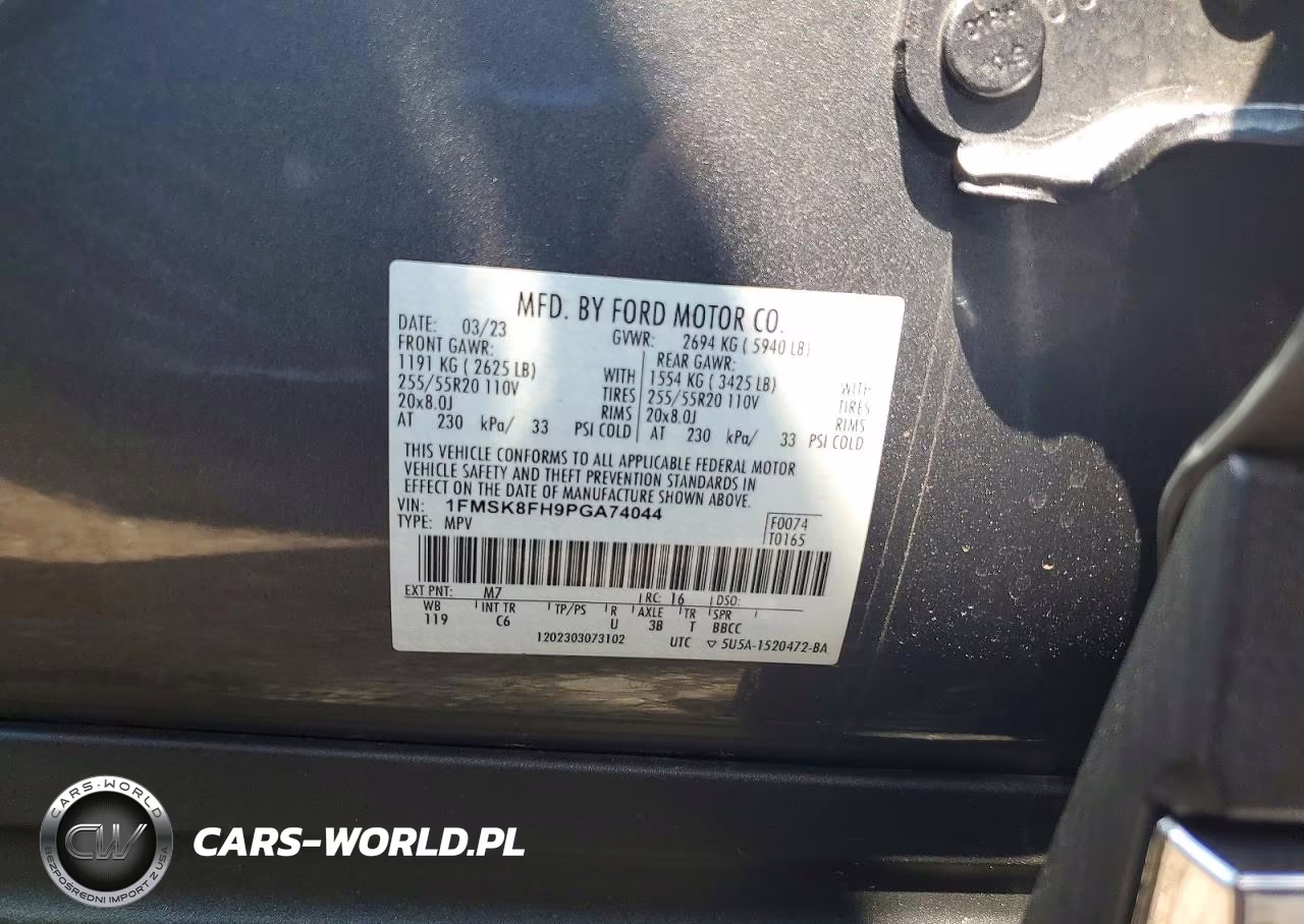 2023 Ford Explorer Limited VIN:1FMSK8FH9PGA74044 - 13