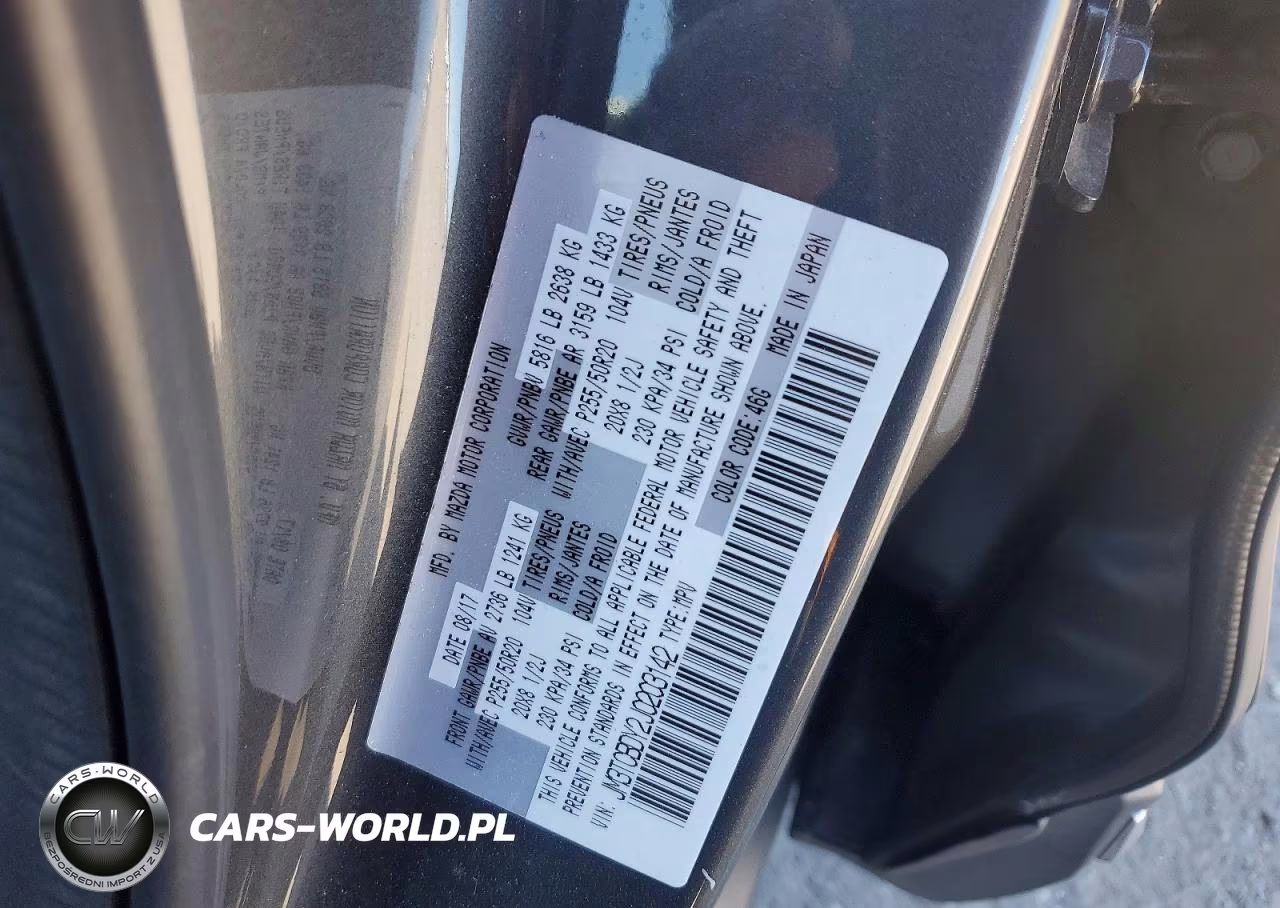 2018 Mazda Cx-9 Grand Touring VIN:JM3TCBDY2J0203142 - 13