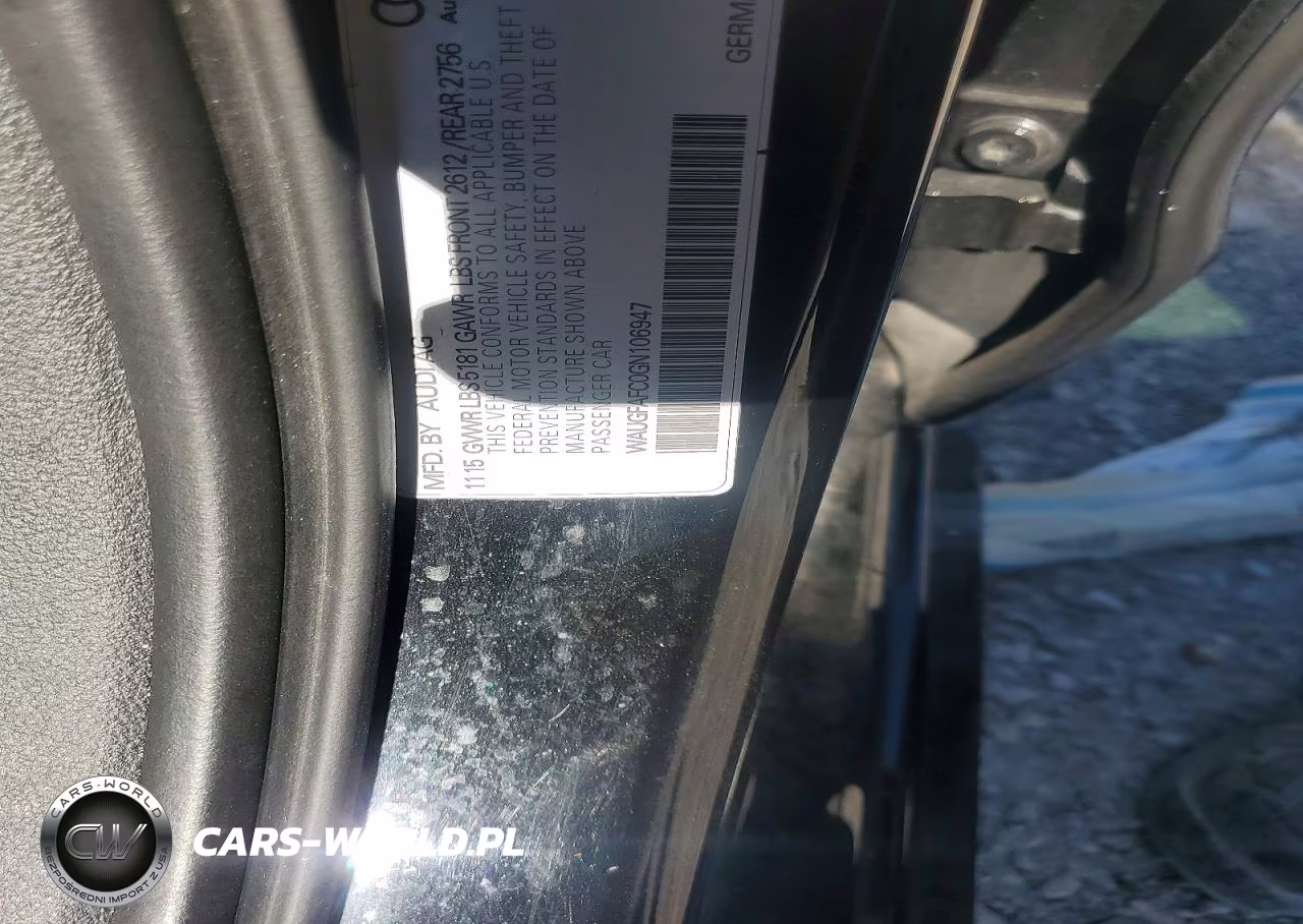 2016 Audi A6 Premium Plus VIN:WAUGFAFC0GN106947 - 12