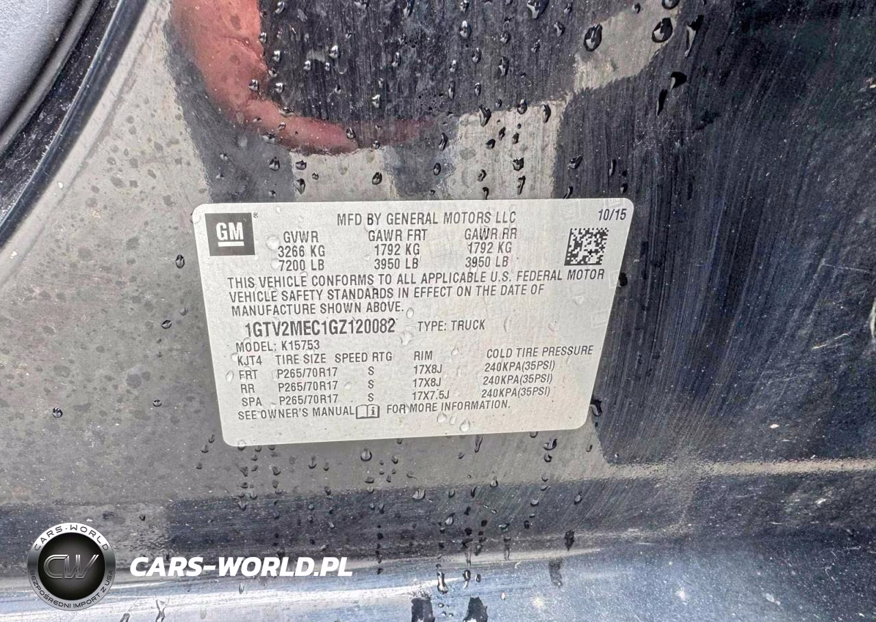 2016 GMC Sierra K1500 Sle VIN:1GTV2MEC1GZ120082 - 12