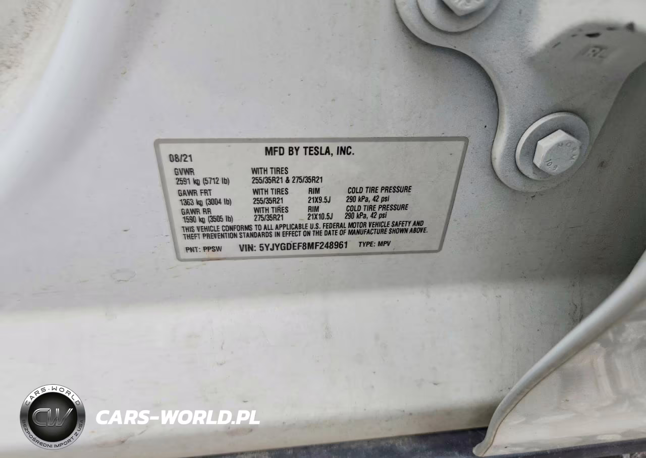 2021 Tesla Model Y VIN:5YJYGDEF8MF248961 - 12