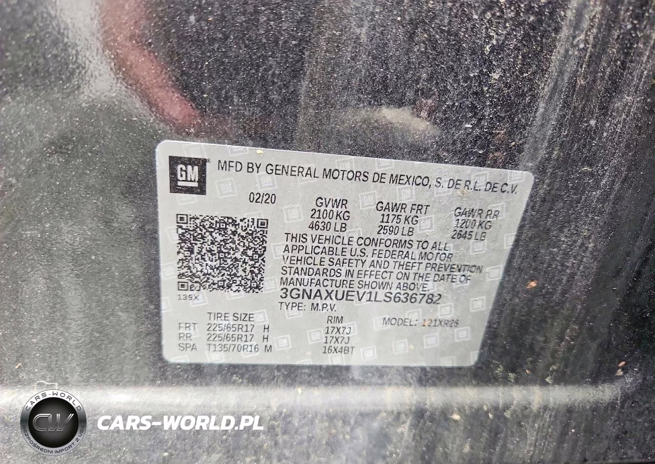 2020 Chevrolet Equinox Lt VIN:3GNAXUEV1LS636782 - 13