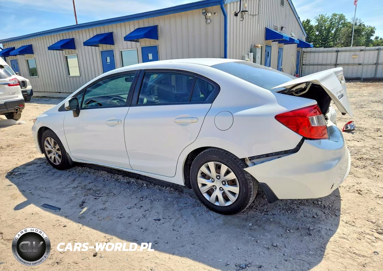 2012 Honda Civic Lx VIN:19XFB2F58CE086561 - 2