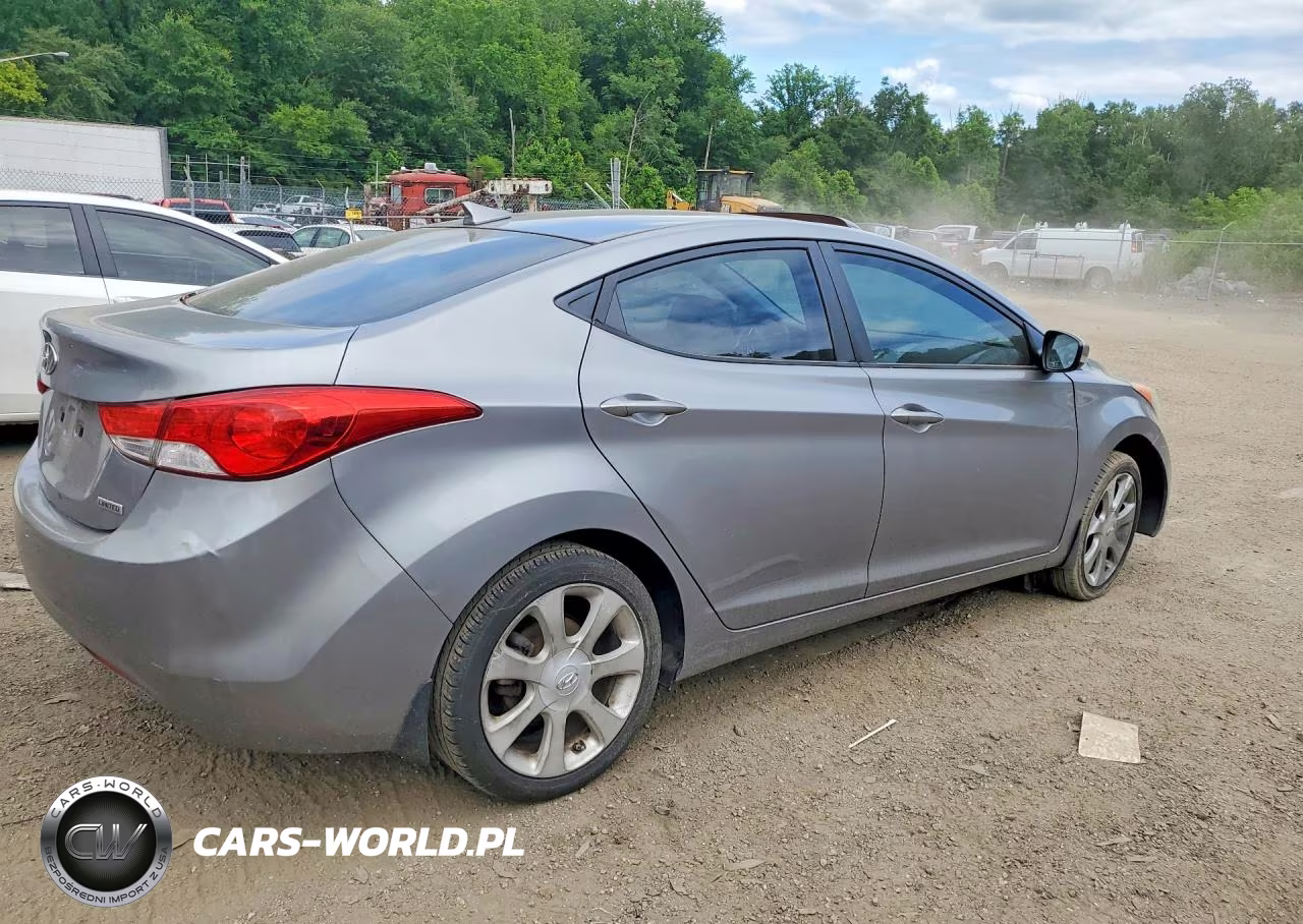 2012 Hyundai Elantra Limited VIN:KMHDH4AEXCU351454 - 3