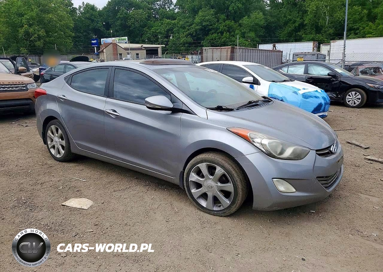 2012 Hyundai Elantra Limited VIN:KMHDH4AEXCU351454 - 4