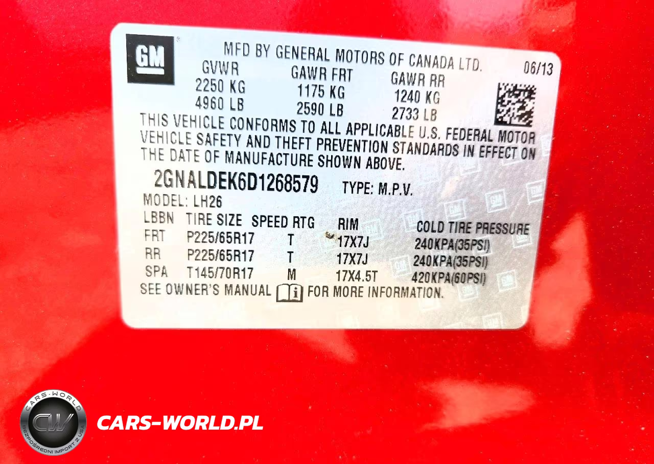 2013 Chevrolet Equinox Lt VIN:2GNALDEK6D1268579 - 13